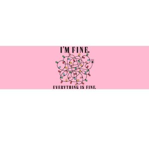 Im Fine Everything Is Fine Christmas Bumper Sticker