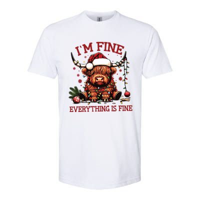 IM Fine Everything Is Fine Funny Christmas Softstyle CVC T-Shirt