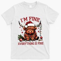 IM Fine Everything Is Fine Funny Christmas T-Shirt