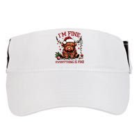 IM Fine Everything Is Fine Funny Christmas Adult Drive Performance Visor