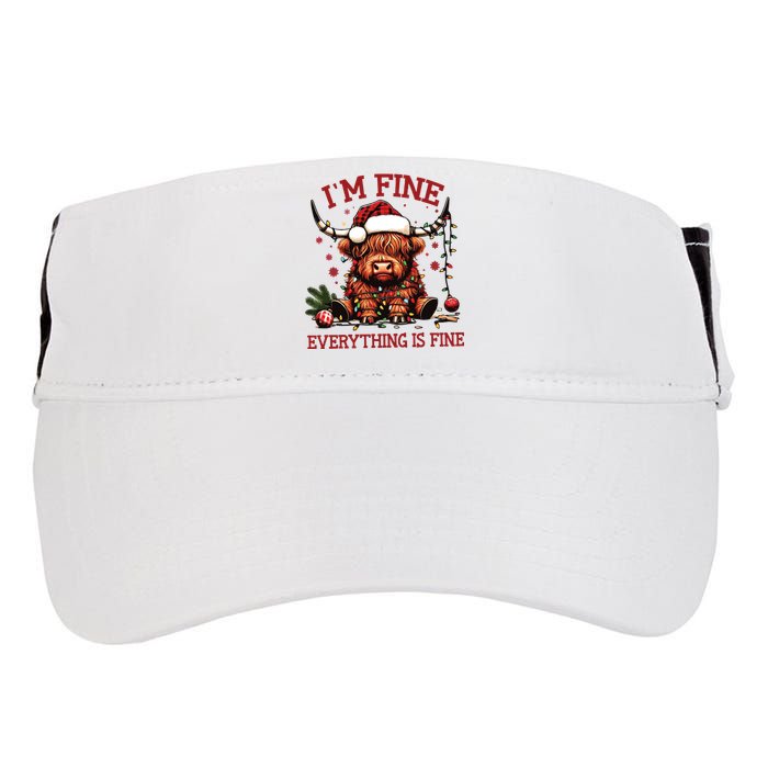 IM Fine Everything Is Fine Funny Christmas Adult Drive Performance Visor