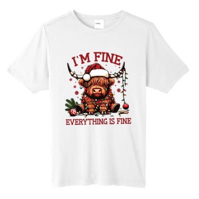 IM Fine Everything Is Fine Funny Christmas Tall Fusion ChromaSoft Performance T-Shirt