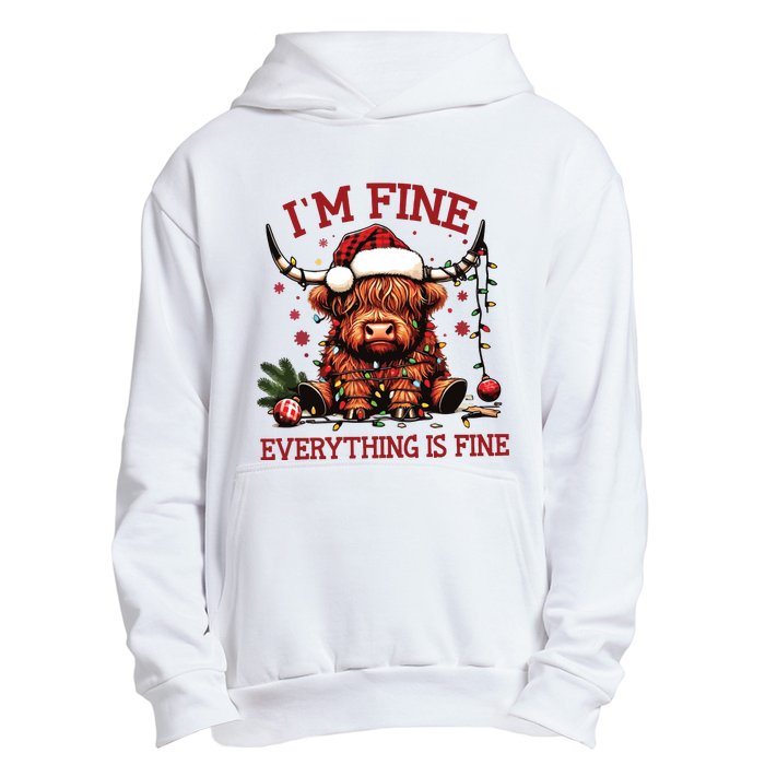 IM Fine Everything Is Fine Funny Christmas Urban Pullover Hoodie