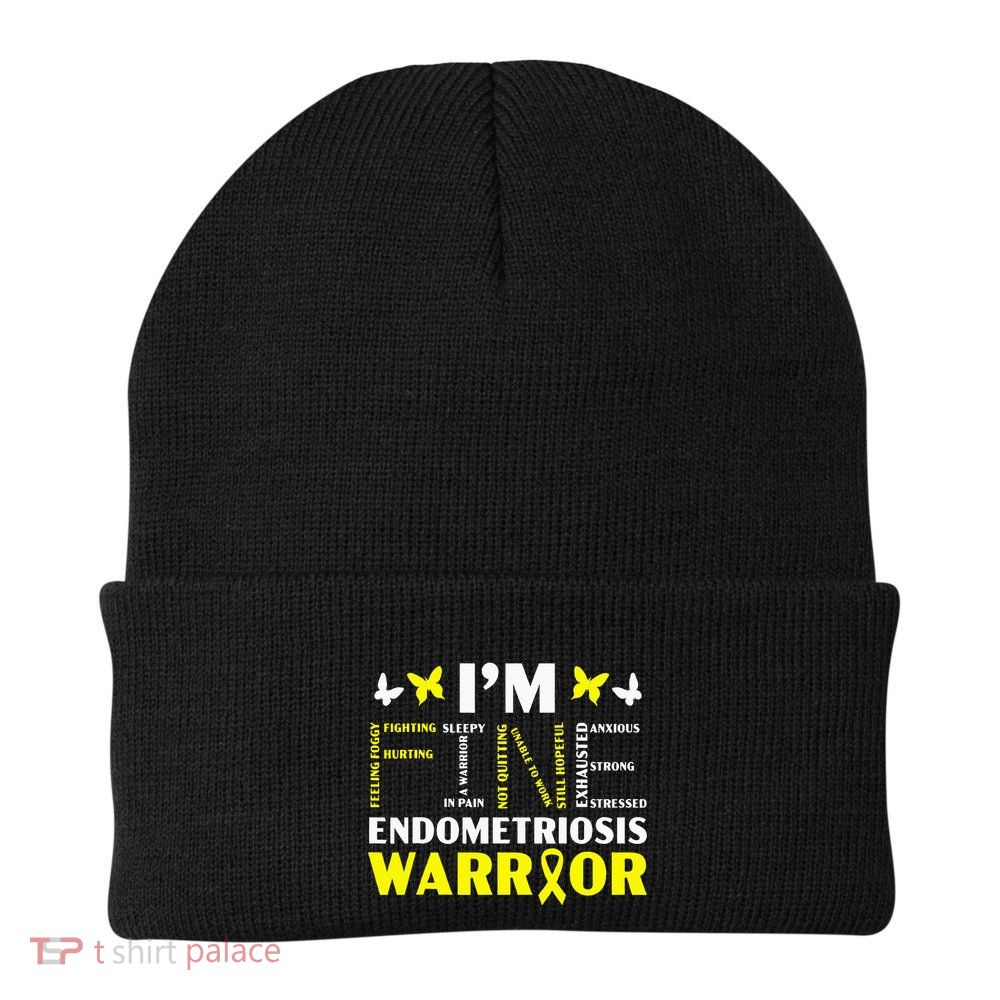 IM Fine Endo Warrior Endometriosis Awareness Beanie