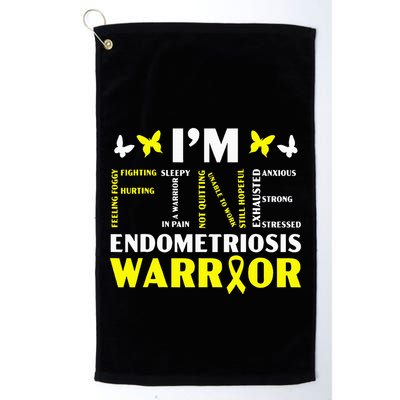 IM Fine Endo Warrior Endometriosis Awareness Golf Towel