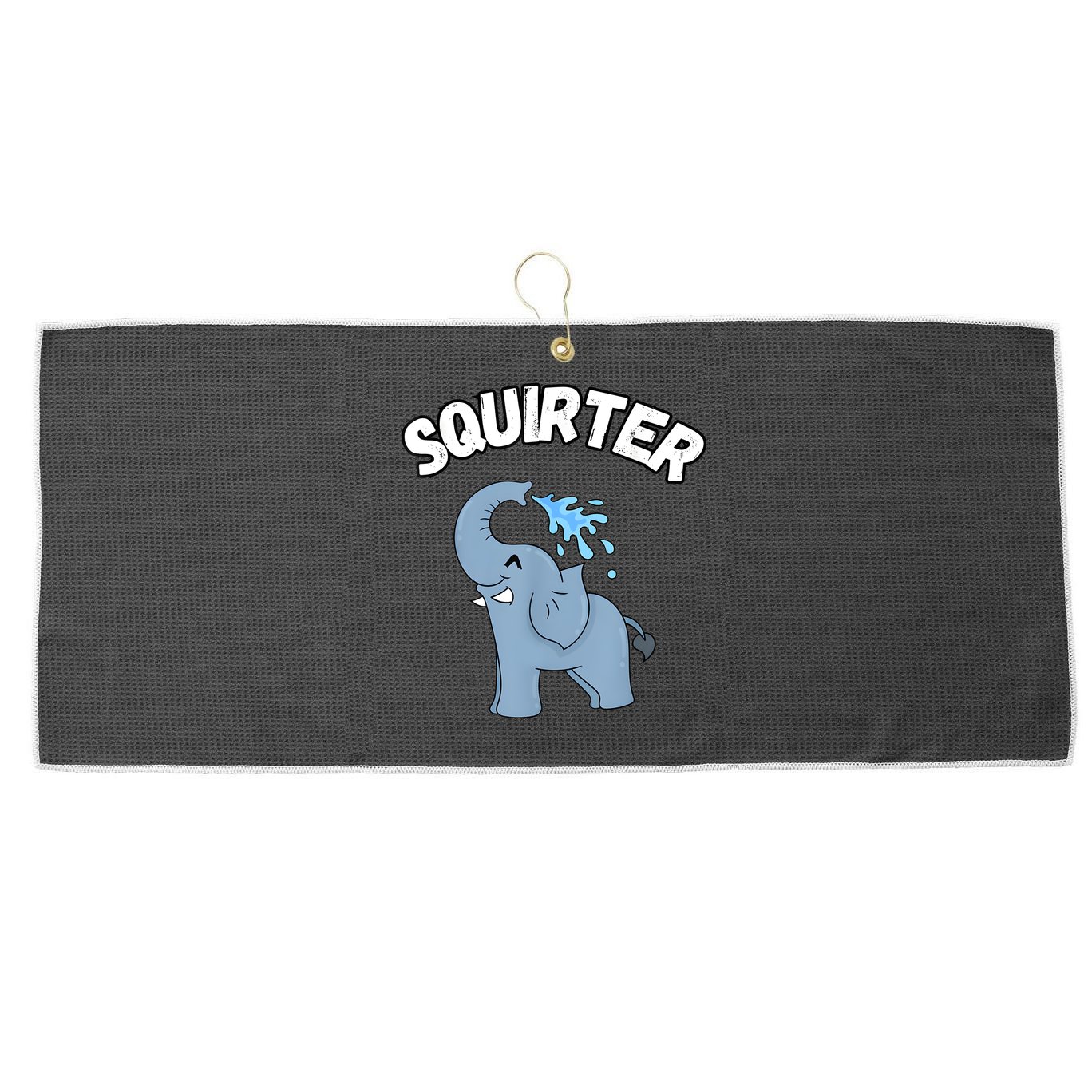 Inappropriate Funny Embarrassing Large Microfiber Waffle Golf Towel