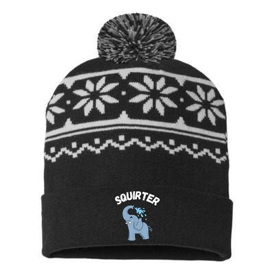 Inappropriate Funny Embarrassing USA-Made Snowflake Beanie