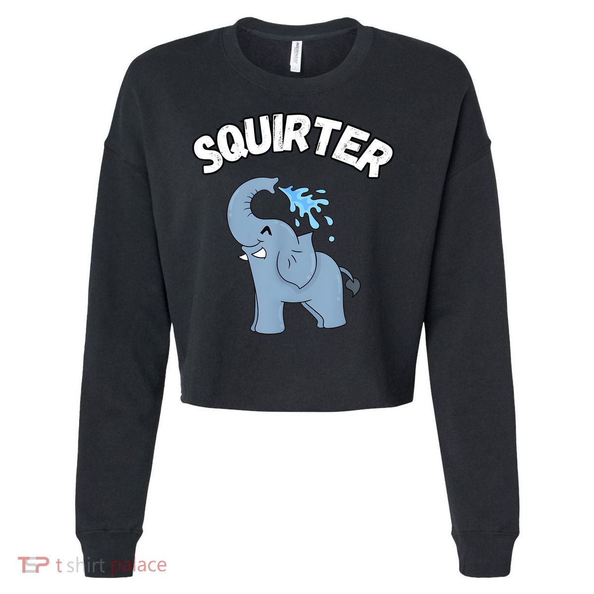 Inappropriate Funny Embarrassing Cropped Pullover Crew