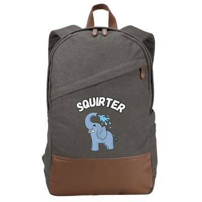 Inappropriate Funny Embarrassing Cotton Canvas Backpack