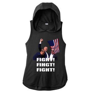 I Fully Endorse President Trump Ladies PosiCharge Tri-Blend Wicking Draft Hoodie Tank