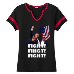 I Fully Endorse President Trump Ladies Halftime Notch Neck Tee