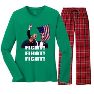 I Fully Endorse President Trump Women's Long Sleeve Flannel Pajama Set 