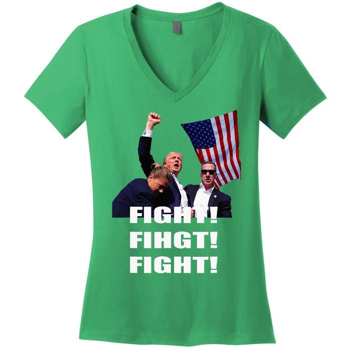 I Fully Endorse President Trump Women's V-Neck T-Shirt