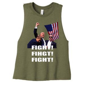 I Fully Endorse President Trump Women's Racerback Cropped Tank