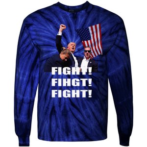 I Fully Endorse President Trump Tie-Dye Long Sleeve Shirt