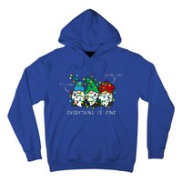 ItS Fine Everything Is Fine Xmas Lights Gnome Christmas Hoodie