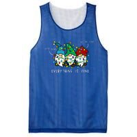 ItS Fine Everything Is Fine Xmas Lights Gnome Christmas Mesh Reversible Basketball Jersey Tank