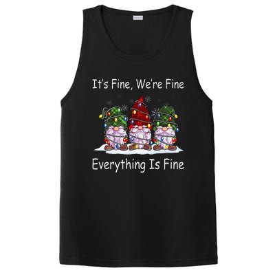 ItS Fine Everything Is Fine Gnome Christmas Lights Xmas PosiCharge Competitor Tank