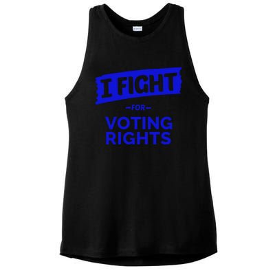 I Fight For Voting Rights Ladies PosiCharge Tri-Blend Wicking Tank