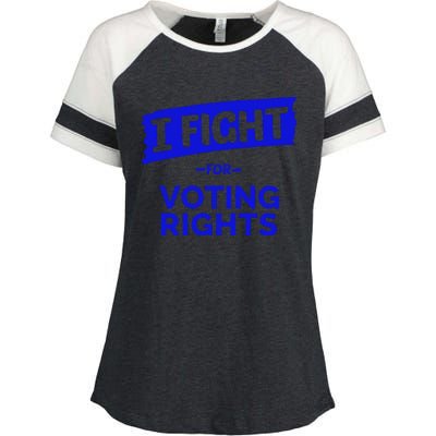 I Fight For Voting Rights Enza Ladies Jersey Colorblock Tee