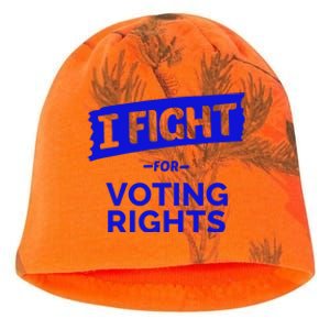 I Fight For Voting Rights Kati - Camo Knit Beanie