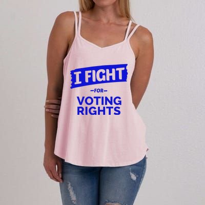 I Fight For Voting Rights Women's Strappy Tank