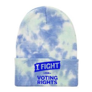 I Fight For Voting Rights Tie Dye 12in Knit Beanie