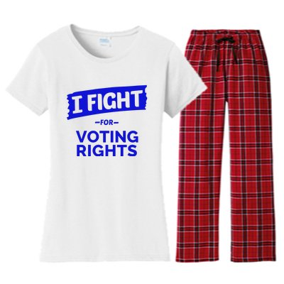 I Fight For Voting Rights Women's Flannel Pajama Set