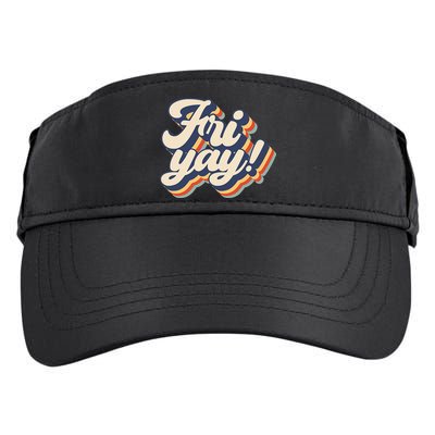 It's Friyay Funny Teacher & Mom Friday Back To School Adult Drive Performance Visor