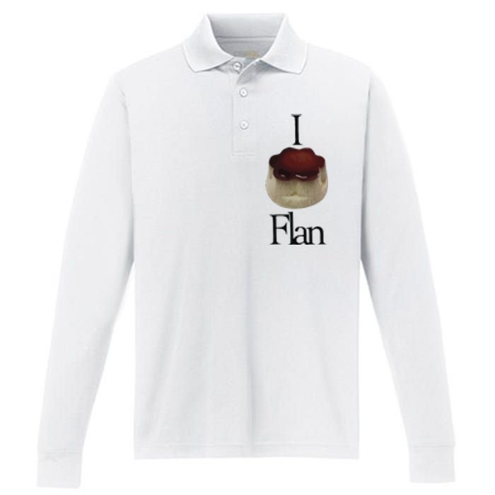 I Flan Flan Performance Long Sleeve Polo