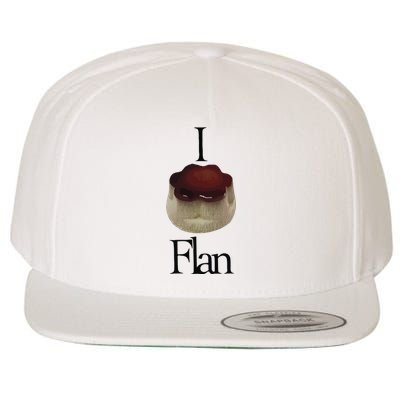 I Flan Flan Wool Snapback Cap