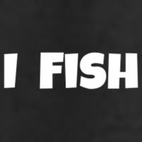 I Fish Fisher Cute Gift 7 Panel Mesh Trucker Snapback Hat