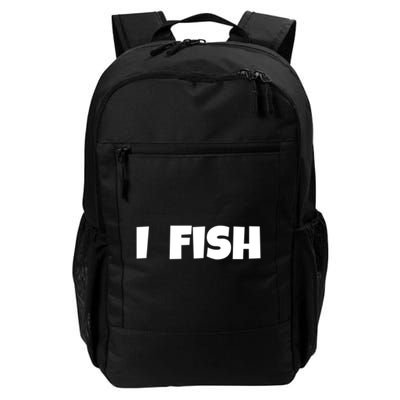 I Fish Fisher Cute Gift Backpack