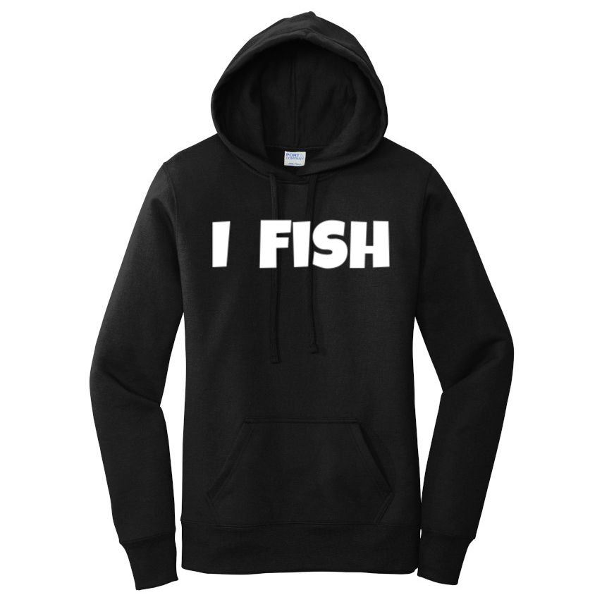 I Fish Fisher Cute Gift Women's Pullover Hoodie