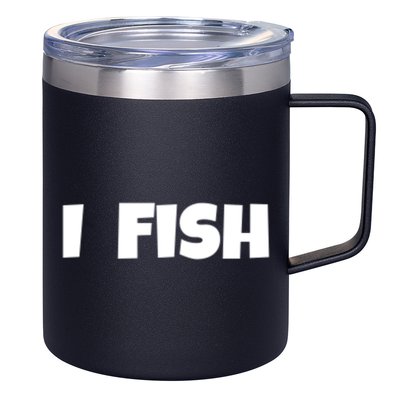 I Fish Fisher Cute Gift 12oz Stainless Steel Coffee Mug