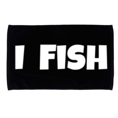 I Fish Fisher Cute Gift Microfiber Hand Towel