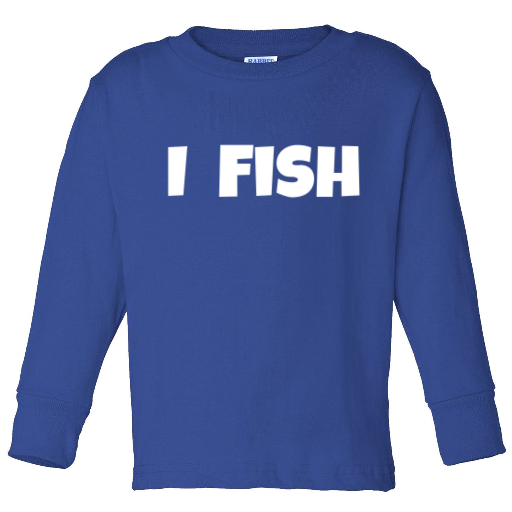 I Fish Fisher Cute Gift Toddler Long Sleeve Shirt