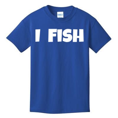 I Fish Fisher Cute Gift Kids T-Shirt