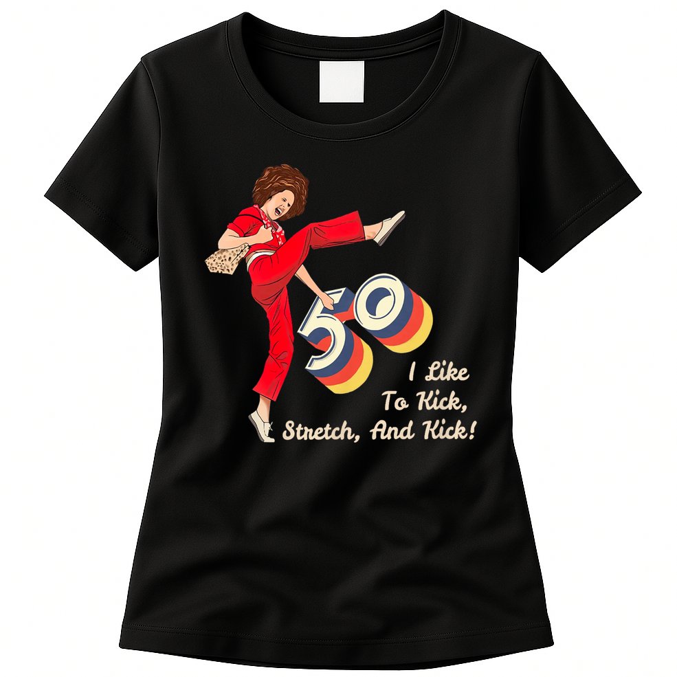 I’m Fifty five-oh 50 Funny Sally Kick Lady O’Malley Birthday Womens T-Shirt