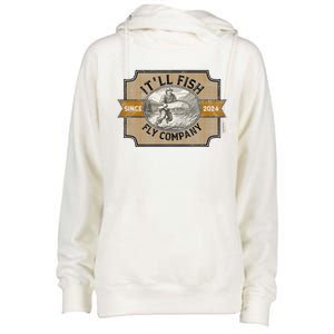 ItLl Fish Fly Company Womens Funnel Neck Pullover Hood