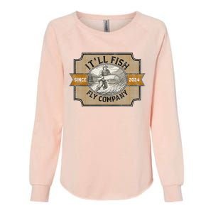 ItLl Fish Fly Company Womens California Wash Sweatshirt