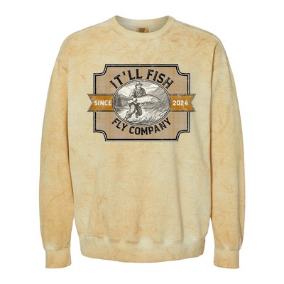 ItLl Fish Fly Company Colorblast Crewneck Sweatshirt