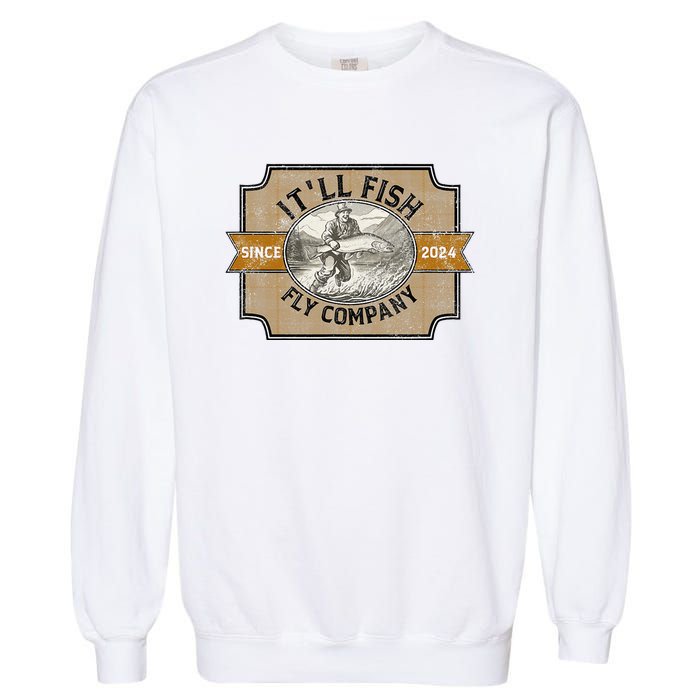 ItLl Fish Fly Company Garment-Dyed Sweatshirt