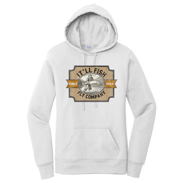 ItLl Fish Fly Company Women's Pullover Hoodie