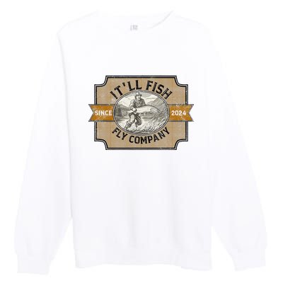 ItLl Fish Fly Company Premium Crewneck Sweatshirt