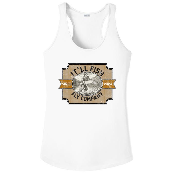 ItLl Fish Fly Company Ladies PosiCharge Competitor Racerback Tank