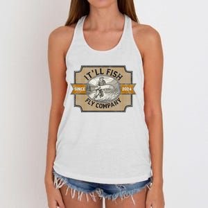 ItLl Fish Fly Company Women's Knotted Racerback Tank