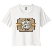 ItLl Fish Fly Company Women's Crop Top Tee