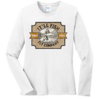 ItLl Fish Fly Company Ladies Long Sleeve Shirt