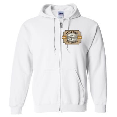 ItLl Fish Fly Company Full Zip Hoodie